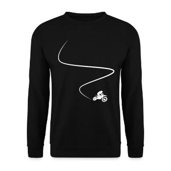 Motocross Enduro Racing Dirtbike Downhill Forêt - Sweat-shirt Unisexe - noir - Devant - Alina (178cm) & Michal (187cm)