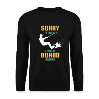 wakeboarding lovers - Unisex Pullover - Schwarz - Vorne - Alina (178cm) & Michal (187cm)