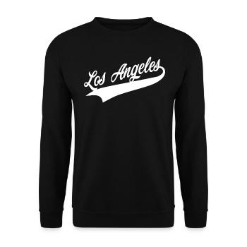 Los Angeles - Unisex Sweatshirt - black - Front - Alina (178cm) & Michal (187cm)