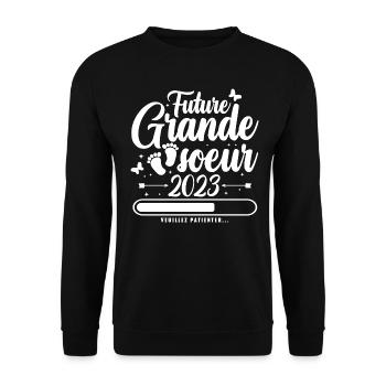 Future Grande Soeur 2023 - Sweat-shirt Unisexe - noir - Devant - Alina (178cm) & Michal (187cm)