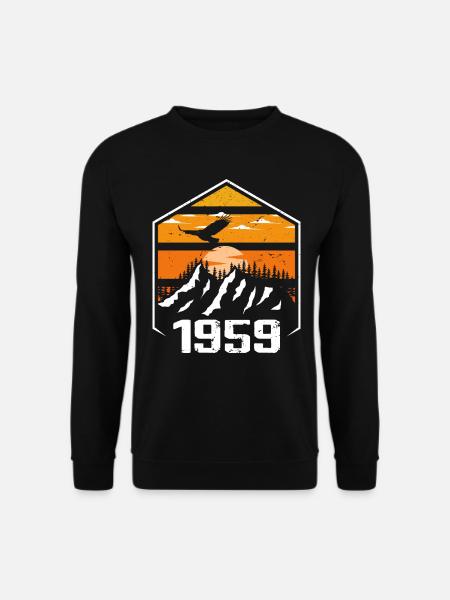 Anniversary 1959 Vintage 1959 Made in 1959 - Unisex Sweatshirt - black