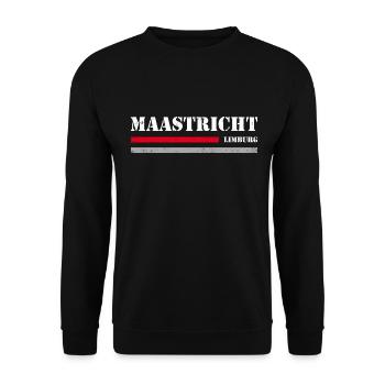 Maastricht - Unisex Pullover - Schwarz - Vorne - Alina (178cm) & Michal (187cm)