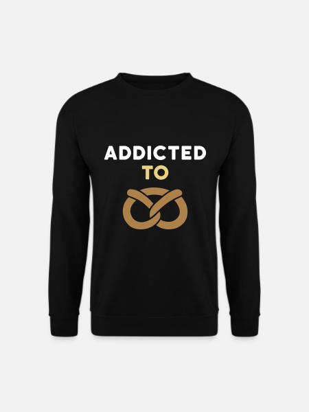 Addicted to pretzel (Brezel) - Unisex Pullover - Schwarz