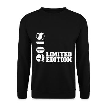 Édition limitée 2018, cadeau d’anniversaire 2018 - Sweat-shirt Unisexe - noir - Devant - Alina (178cm) & Michal (187cm)