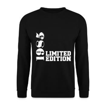 Édition limitée 1985, cadeau d’anniversaire 1985 - Sweat-shirt Unisexe - noir - Devant - Alina (178cm) & Michal (187cm)
