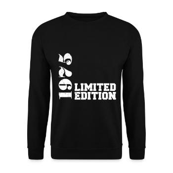 Édition limitée 1975, cadeau d’anniversaire 1975 - Sweat-shirt Unisexe - noir - Devant - Alina (178cm) & Michal (187cm)