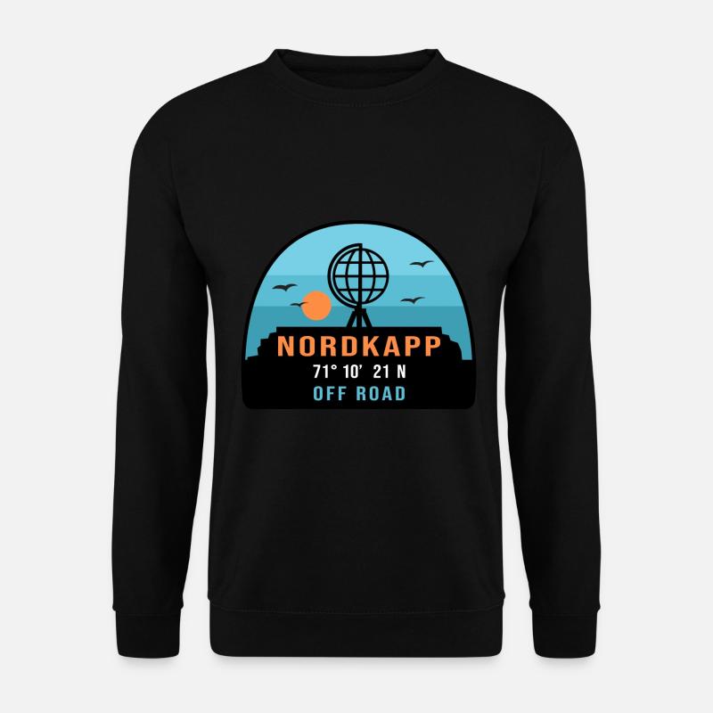 Nordkapp norwegen geländegängig - Unisex Pullover - Schwarz