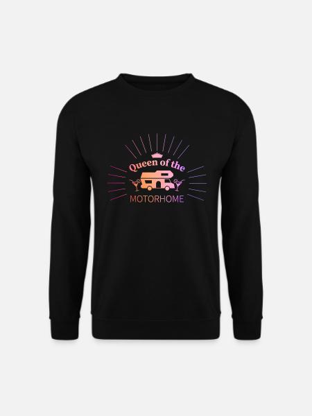 Cadeau drôle pour la femme reine du camping-car - Sweat-shirt Unisexe - noir