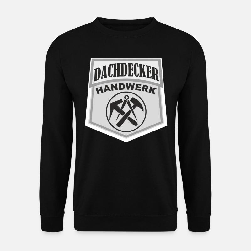 DACHDECKER Handwerk - Unisex Pullover - Schwarz