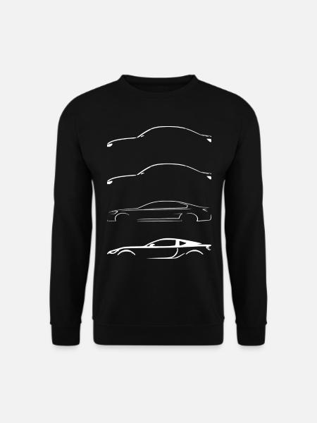 Auto Silhouette Sportwagen Design - Unisex Pullover - Schwarz