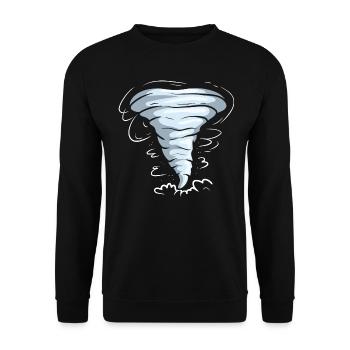 Storm chasers Storm lover Tornado - Unisex Sweatshirt - black - Front - Alina (178cm) & Michal (187cm)