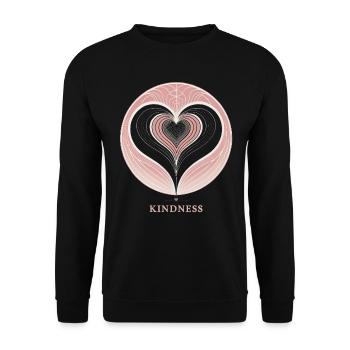 Spiral of Kindness - Unisex Sweatshirt - black - Front - Alina (178cm) & Michal (187cm)