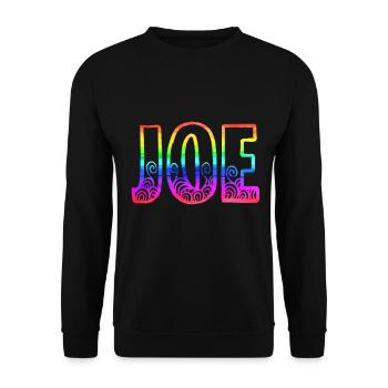 joe rs rainbow - Unisex Sweatshirt - black - Front - Alina (178cm) & Michal (187cm)