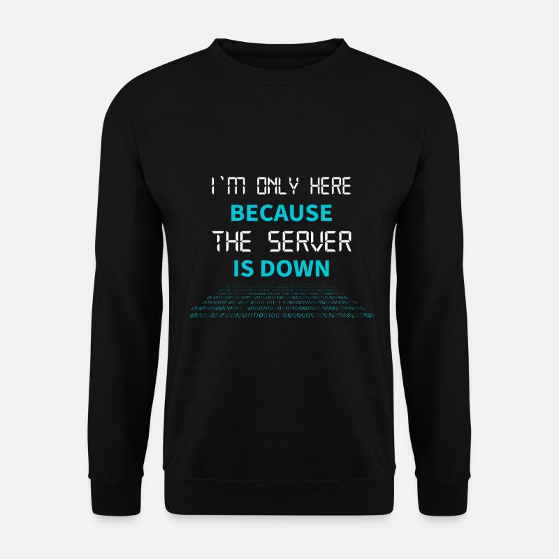 nerd coder server download error 404 - Unisex Pullover - Schwarz