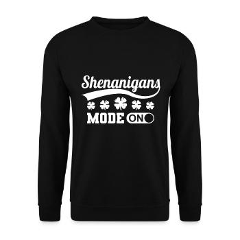 Mode manigances sur Clover Ireland - Sweat-shirt Unisexe - noir - Devant - Alina (178cm) & Michal (187cm)