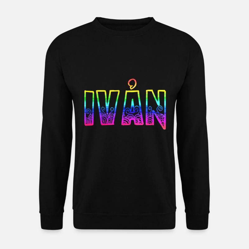ivån rs regenbogen - Unisex Pullover - Schwarz