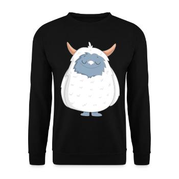 Yeti - Unisex Pullover - Schwarz - Vorne - Alina (178cm) & Michal (187cm)
