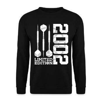 24E ANNIVERSAIRE DES DARTS ÉDITION LIMITÉE 2002 - Sweat-shirt Unisexe - noir - Devant - Alina (178cm) & Michal (187cm)