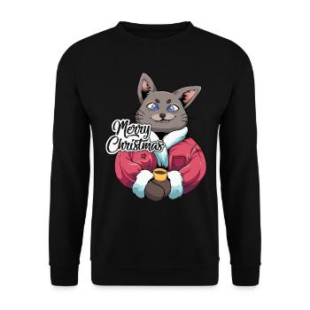 Cadeaux de Noël Noël - Sweat-shirt Unisexe - noir - Devant - Alina (178cm) & Michal (187cm)