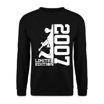 LIMITED EDITION 2007 TISCHLER 19. GEBURTSTAG - Unisex Pullover - Schwarz - Vorne - Alina (178cm) & Michal (187cm)
