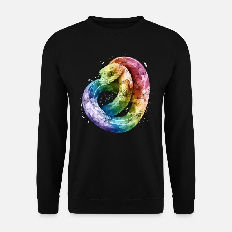 Rainbow Snake - Unisex Sweatshirt - black