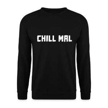 Chill Mal - Unisex Pullover - Schwarz - Vorne - Alina (178cm) & Michal (187cm)