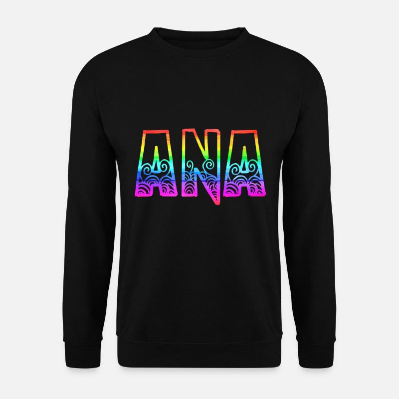 ana rs regenbogen - Unisex Pullover - Schwarz