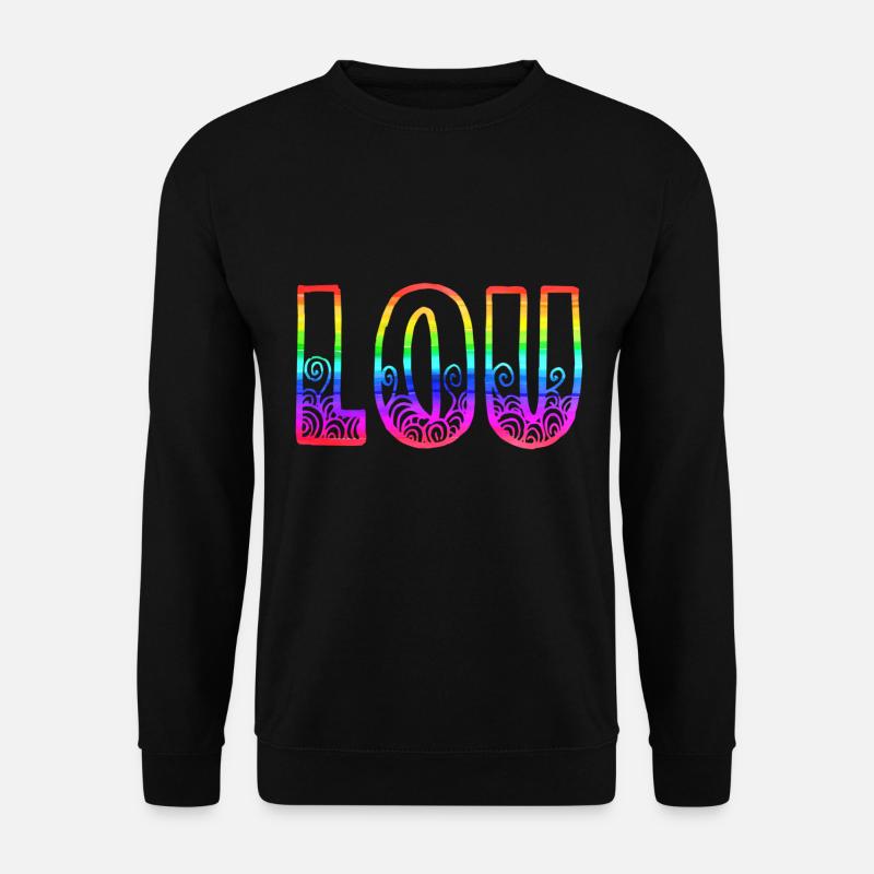 lou rs rainbow - Unisex Sweatshirt - black