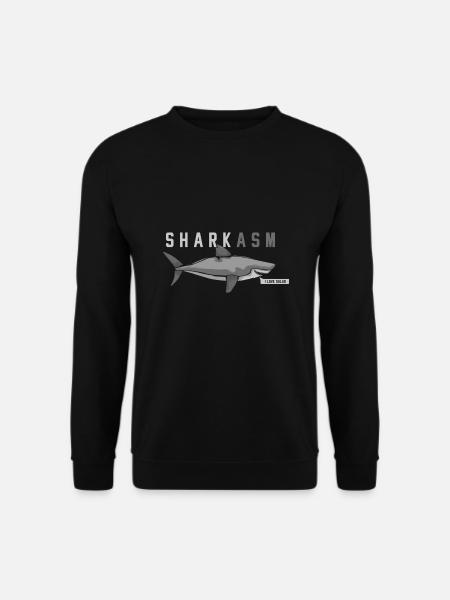 HAAI HAI SHARKASM HAAIEN SARCASME - Uniseks sweater - zwart