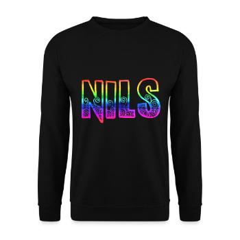 nils rs rainbow - Unisex Sweatshirt - black - Front - Alina (178cm) & Michal (187cm)