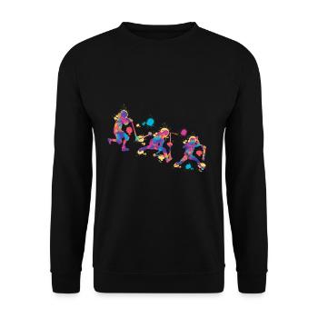 Scooter colorful - Unisex Pullover - Schwarz - Vorne - Alina (178cm) & Michal (187cm)
