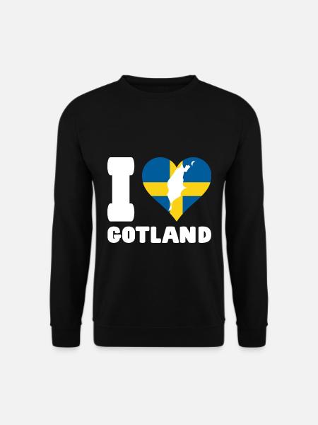 I LOVE GOTLAND Schweden - Unisex Pullover - Schwarz