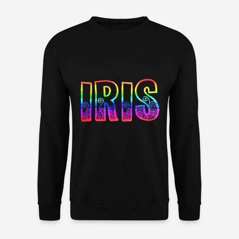 iris rs arc-en-ciel - Sweat-shirt Unisexe - noir