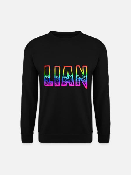 lian rs rainbow - Unisex Sweatshirt - black