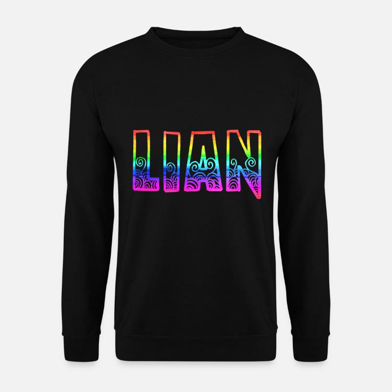 lian rs rainbow - Unisex Sweatshirt - black