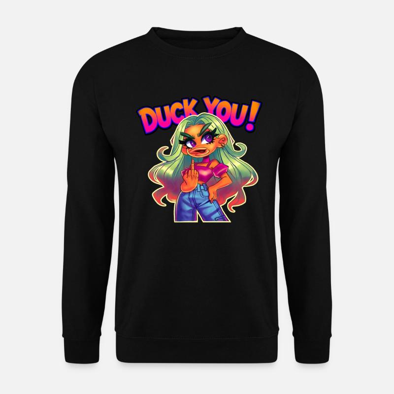 Duck dich!! - Unisex Pullover - Schwarz