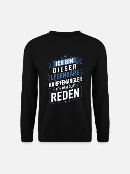 Legendärer Karpfenangler - Unisex Pullover - Schwarz
