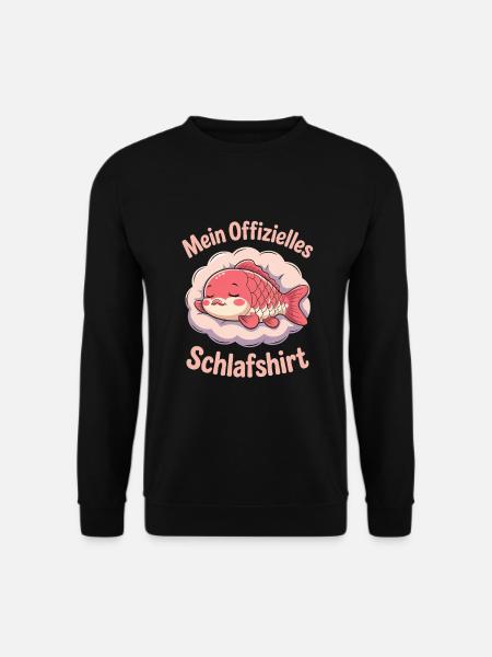Mein offizielles Karpfen-Schlafshirt - Unisex Pullover - Schwarz