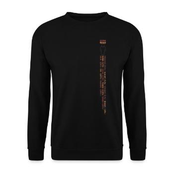 Zutaten Mensch (Chemische-Bestandteile-Edition) - Unisex Pullover - Schwarz - Vorne - Alina (178cm) & Michal (187cm)
