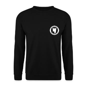 Beer Pong Athletics Don't Mess With Us - Brustlogo - Unisex Pullover - Schwarz - Vorne - Alina (178cm) & Michal (187cm)