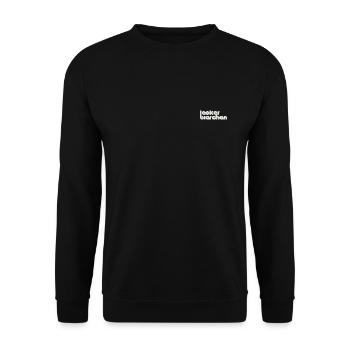 lecker bierchen - Unisex Pullover - Schwarz - Vorne - Alina (178cm) & Michal (187cm)