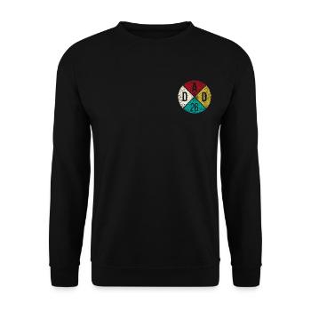 Dad 26 Dad Baby Dad 2026 Father's Day Gift - Unisex Sweatshirt - black - Front - Alina (178cm) & Michal (187cm)