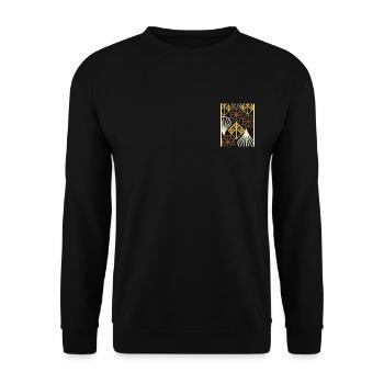 Mandala - Unisex Pullover - Schwarz - Vorne - Alina (178cm) & Michal (187cm)