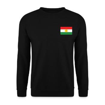 Kurdistan✌🏼 - Unisex Pullover - Schwarz - Vorne - Alina (178cm) & Michal (187cm)