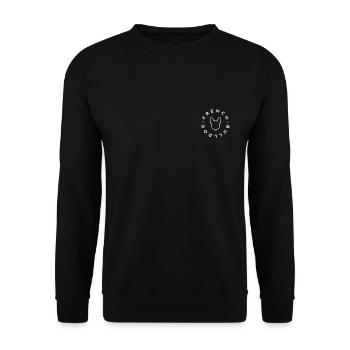 Bouledogue Français Minimaliste - Bouledogue Français - Sweat-shirt Unisexe - noir - Devant - Alina (178cm) & Michal (187cm)