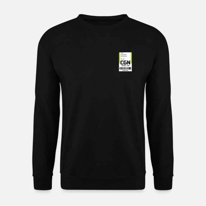 Flughafen Reise Etikett Aufkleber Köln CGN - Unisex Pullover - Schwarz