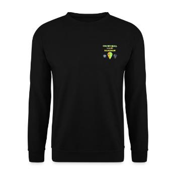 3 year vaniversary - Unisex Sweatshirt - black - Front - Alina (178cm) & Michal (187cm)