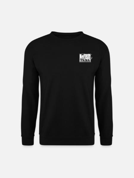 TKKG TKKG Logo Ein Fall Für TKKG Weiß Brustmotiv - Unisex Pullover - Schwarz