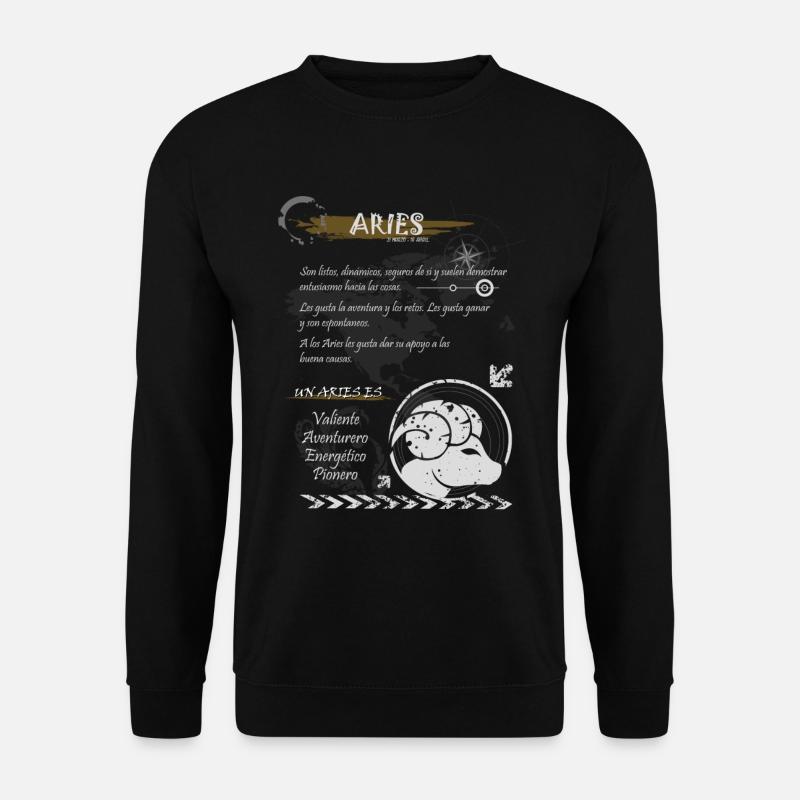 SIGN ARIES - Unisex Pullover - Schwarz