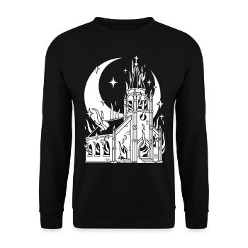 Light of Truth - Unisex Pullover - Schwarz - Vorne - Alina (178cm) & Michal (187cm)